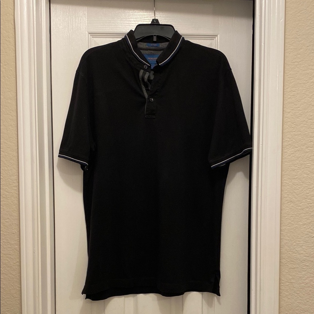 Fairlane Black Polo Shirt with Classic Design and Smooth Finish